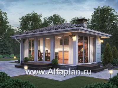 ✓ Современная беседка 7,0х3,0м Modern Gazebo 09 для зон барбекю от  производителя Thermowood Production - купить по низким ценам в Житомире с  доставкой и сборкой по Украине.