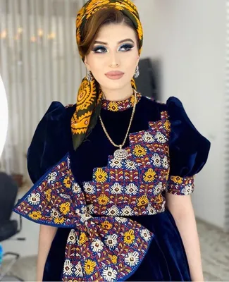 Красивые туркменские платья - 71 фото