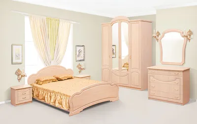 Модульная Спальня Камелия в Калуге купить, цена 44 710 руб. в  интернет-магазине - Мебель Калуга ком