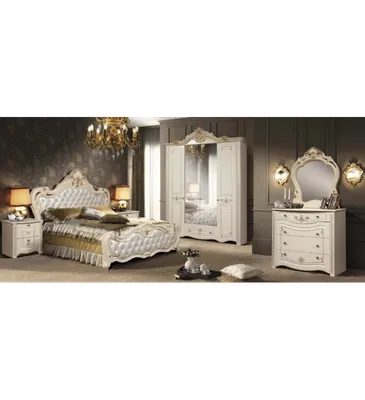 Спальный гарнитур Лилия белая продает в интернет-магазине МебельОК