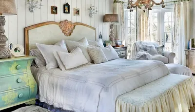 Спальня в стиле шебби шик фото фотографии