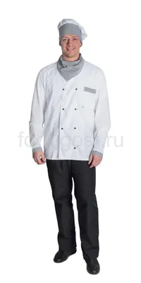 Костюм повара унисекс чёрный, китель+брюки - Спецодежда, школьная форма в  Волгограде | Компания Маяк