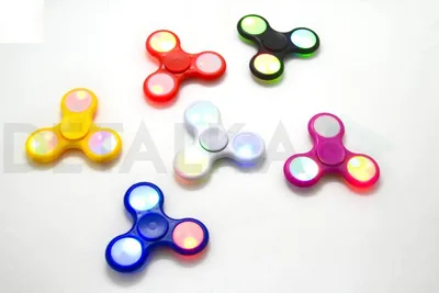 Светящийся спиннер, красный, 7 см Fidget Spinner - купить в UfaExpress,  цена на Мегамаркет