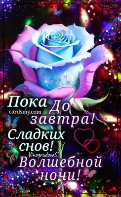 До завтра! - Спокойной ночи | Ночь, Утренние сообщения, Спокойной ночи