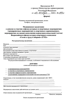 Справка для участия в соревнованиях 2024: зачем нужна, что должно быть  указано, как получить