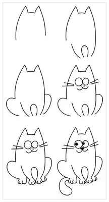 Котик рисовать легко - картинки и фото koshka.top