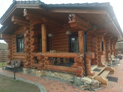 Садовый дом из бруса Д6 6x6 метра (6 на 6, 6*6) «Новинка». Строительство в  СПб.