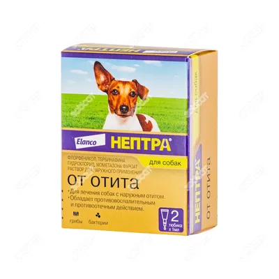 Нептра® раствор для лечения наружного отита у собак – 2 пипетки - купить с  доставкой по выгодным ценам в интернет-магазине OZON (500944445)
