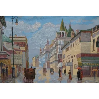 Купить постер (плакат) Старая Москва для интерьера (артикул 160020)