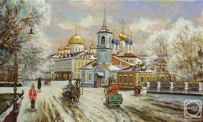 Старая Москва. Лаврушинский переулок (Кадаши, вид из окна усадьбы  Демидова)» картина Герасимова Владимира маслом на холсте — заказать на  ArtNow.ru