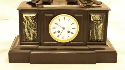 Старинные настольные часы в латунном корпусе с боем - YouTube