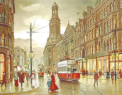 Картина \"Старый Лондон\" живопись в АРТ магазине
