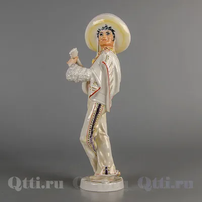 Купить фарфоровую статуэтку Девочка и ангелочек, миниатюра, Volkstedt,  Германия, 19 в по цене 39 600 руб. - Старивина
