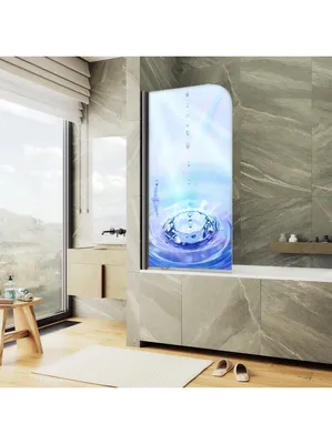 Стеклянные перегородки для ванной: виды и особенности шторок из стекла для  ванны