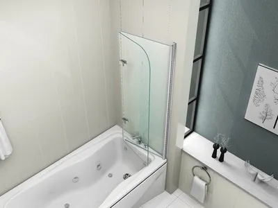 Преимущества и особенности стеклянных шторок для ванны