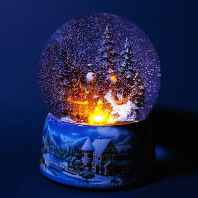 [38+] Стеклянный шар со снегом фото