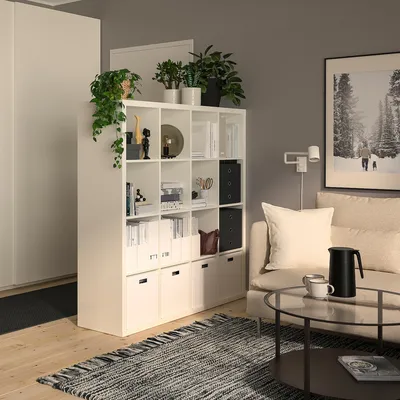 KALLAX стеллаж белый 147x147 см | IKEA Lietuva