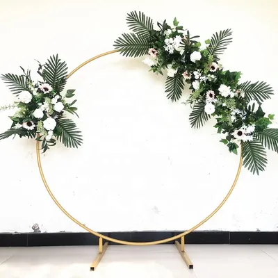 Large Hexagon Metal Arch Flower Stand Wedding Stage Background Decorative  Frame | eBay