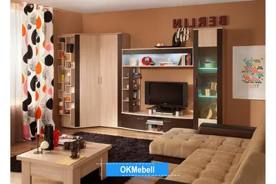 Мебельная детская стенка Альфа № 23 арт. 1022660 в интернет магазине с  доставкой в Москва и область и сборкой