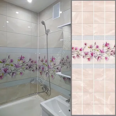 Стеновые панели ПВХ для ванной № VL-33 (арт.438671) ➤ Купить в Москве по  цене 450 ₽