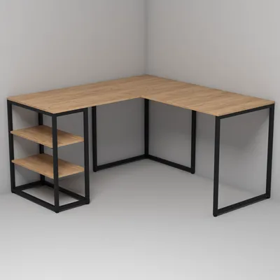 Креативный угловой компьютерный стол с книжной полкой, стол, офисная  мебель, игровой стол для дома, стол для ПК, стол для спальни, двойной  письменный стол | AliExpress