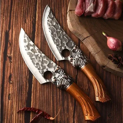 Купить Нож для обвалки из нержавеющей стали Нож для ножа для мяса Кованый  кухонный нож ручной работы Ножи шеф-повара Ножи для кемпинга Рыба Нож для  мясника | Joom