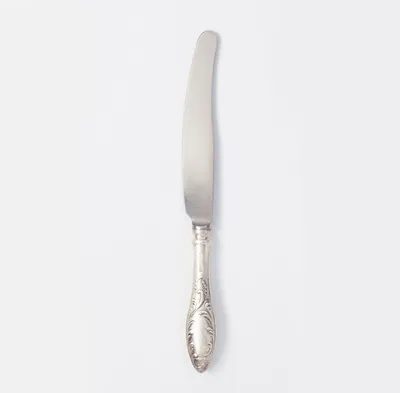 Набор из 2 столовых серебряных приборов «Визит» (вилка+нож) 383НБ01801