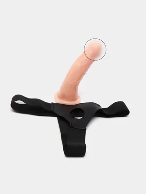 VIBRATING STRAP-ON DILDO PENIS HARNESS 10 SPEED WATERPROOF G-SPOT SEX TOY  7\" | eBay