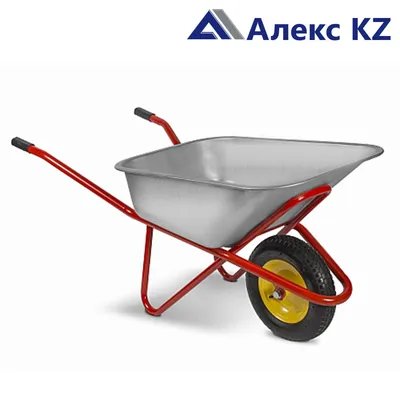Строительная тачка с вместительным кузовом