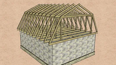 Мансардная крыша своими руками: стропильная система, конструкция и  планировка