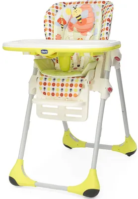 Стульчик для кормления Chicco Polly 2 в 1 Sunny купить в Иркутске -  интернет-магазин детских товаров и развивающих игрушек «Логика детства»