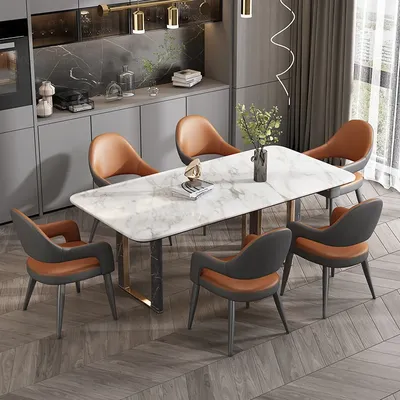 Современные минималистичные обеденные стулья для кухни, бытовые кожаные  стулья для гостиной, гостиницы, ресторана, спинки для отдыха | AliExpress