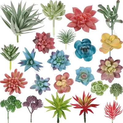Большие искусственные суккуленты растения для дома и сада, свадебное  украшение, милые искусственные растения, настольные негоршечные  искусственный цветок, бонсай | AliExpress