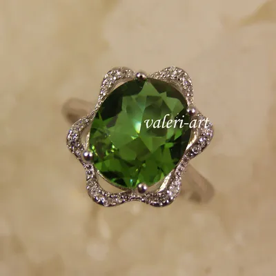 Купить Кольцо Van Cleef Zultanite Stone, изменяющий цвет камень султанит,  серебро 925 пробы, турецкие украшения, подарок для женщин | Joom