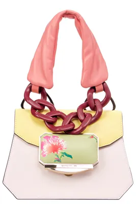 Цветная женская сумка с массивной цепью Cromia B36286-CR1404845. модные  сумки 2021 женские весна лето тренды фото