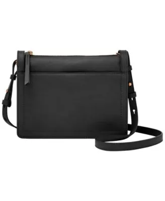 Fossil black square shaped cross body bag | Crossbody bag, Black leather  crossbody bag, Purses crossbody