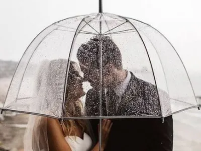 Фото Свадьба в дождь: коллекция красивых фотографий для дизайна