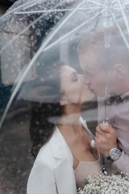 Романтическая свадебная фотосессия в дождь: красивые фото в jpg формате