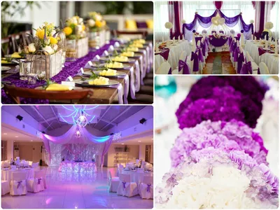 Свадьба в фиолетовых тонах фото фотографии