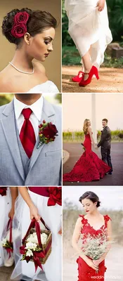 Красный цвет свадьбы, свадьба в красном цвете | Weddingtoday.ru