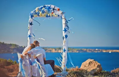 Оформление свадьбы в морском стиле - Союз-декор