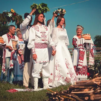 Зимняя свадьба в русском народном стиле (55 фото)