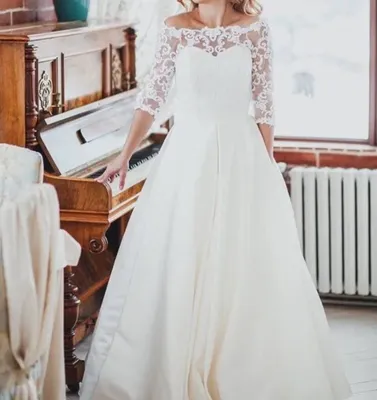 ᐉ Платье свадебное Herve Mariage р. 42/S Шампань (41356)