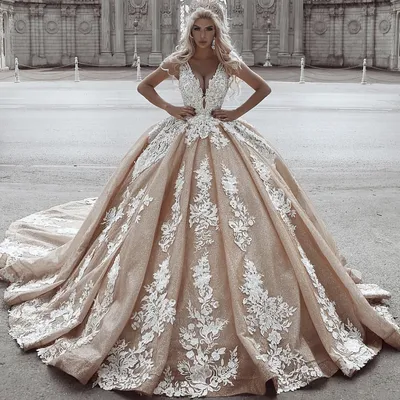 Свадебное платье цвет шампань 42-44-46 размер (ID#1143246950), цена:  2749.45 ₴, купить на Prom.ua