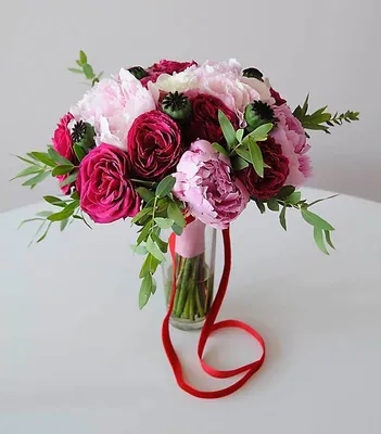 Купить свадебный букет из цветов в Москве с доставкой недорого | Pion Store