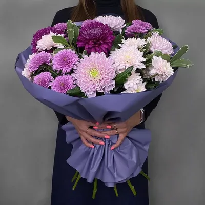 Свадебный букет розы и хризантемы - 72 фото