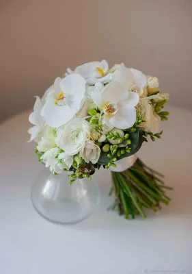 Магазин - Свадебные букеты - Свадебный букет с орхидеями и розами -  Творческая мастерская Штуки