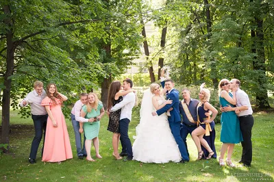 Свадебные фото с гостями фотографии