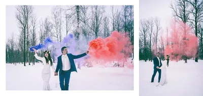 Оригинальная фотосессия с цветным дымом — КимрыЛайв