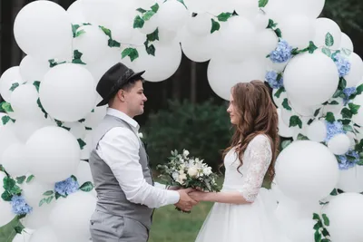 Свадебная арка из шаров | Свадебные шары, Свадебный, Свадьба